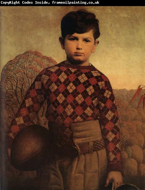 Grant Wood The Sweater of Plaid